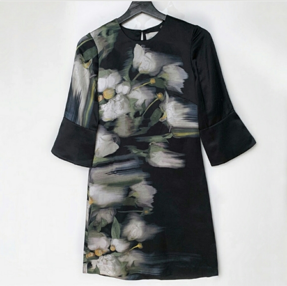 H & M Conscious Collection 39% Silk & 69% Linen peony dress - Picture 5 of 7